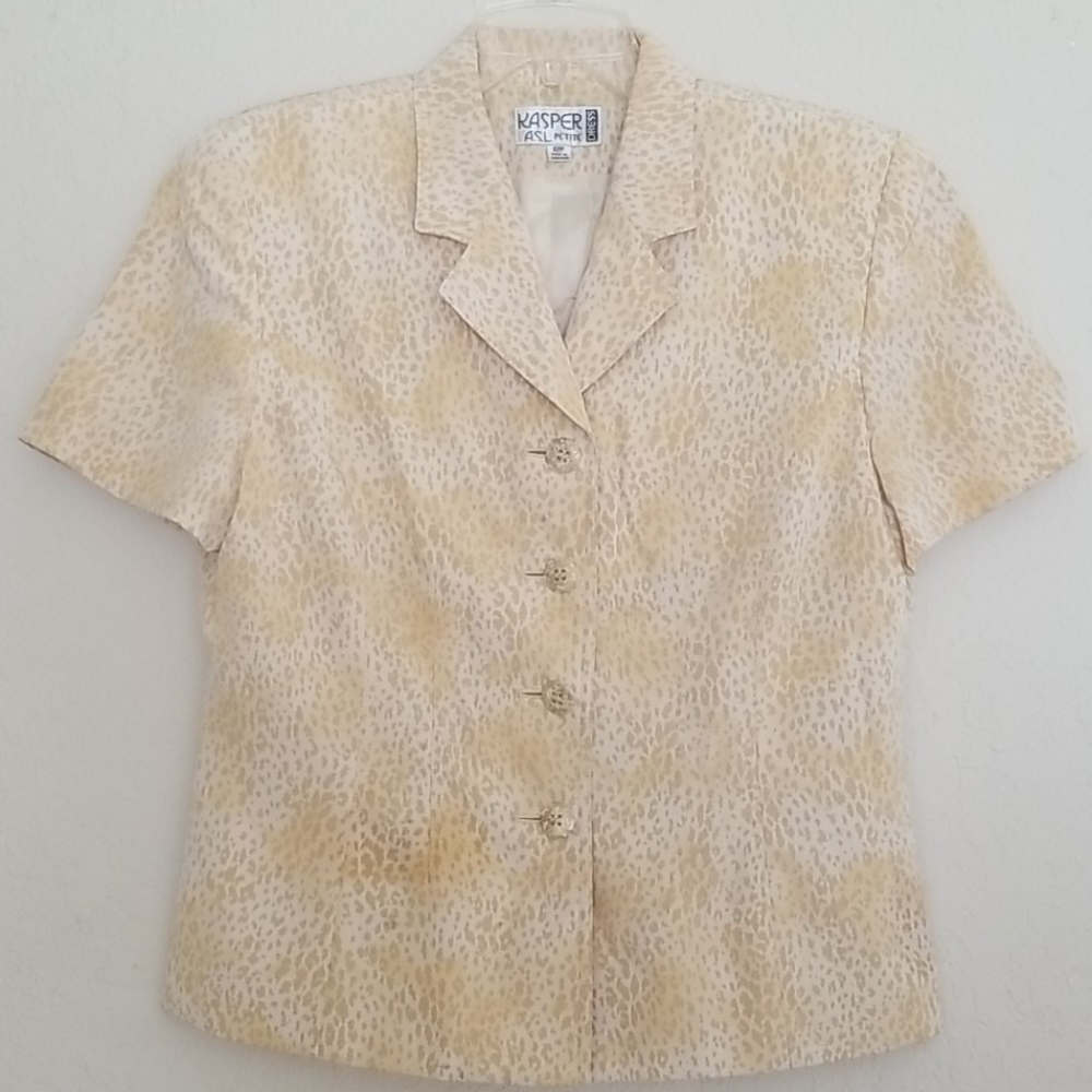 Kasper Vintage 2 Piece Suit Set Yellow